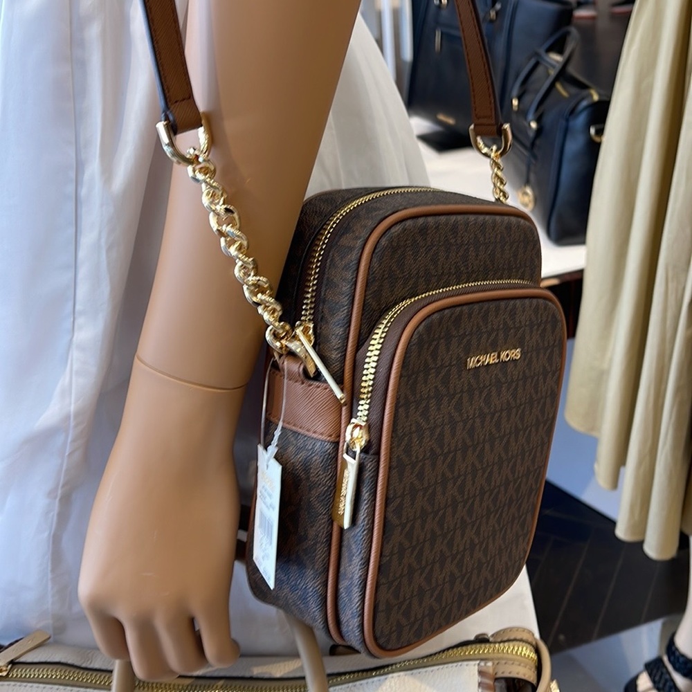 MICHAEL KORS 
Jet Set Travel Medium Logo Crossbody Flight Bag
Style # 35F1GTVC2B - Picture 4 of 16